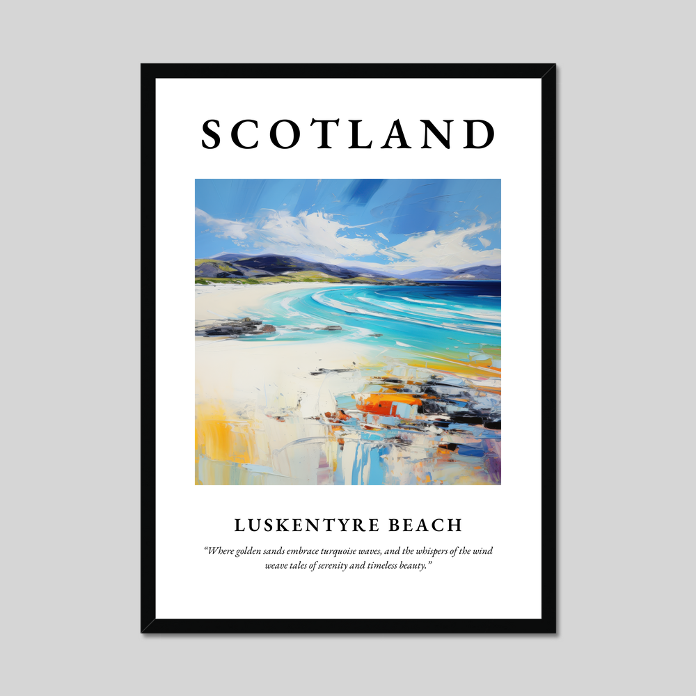 Poster of Luskentyre Beach, Scotland.