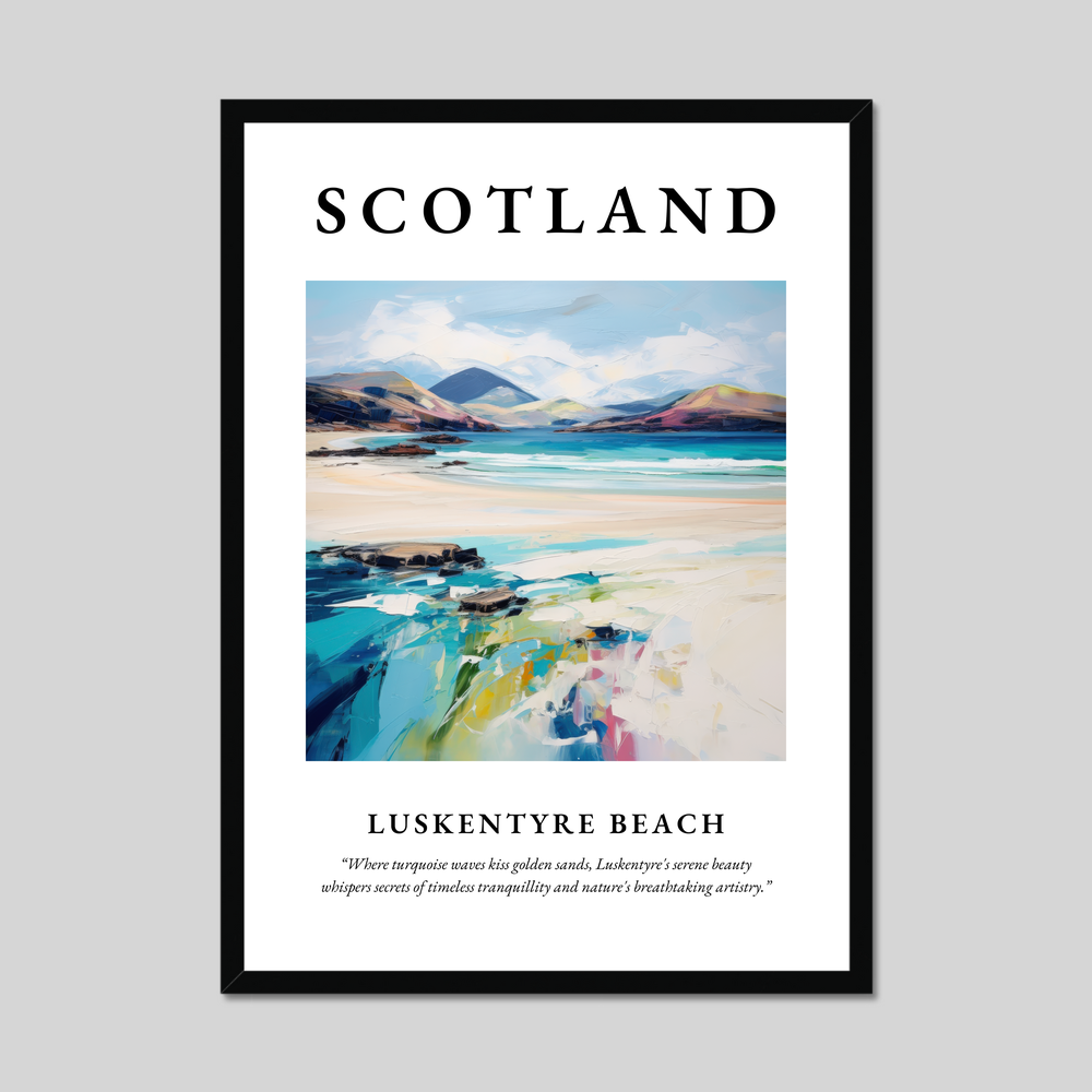 Poster of Luskentyre Beach, Scotland.