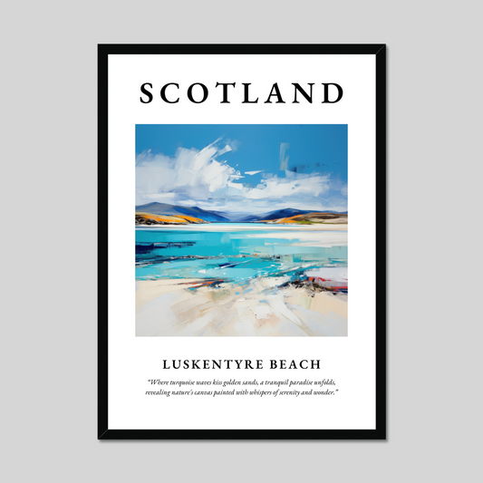 Poster of Luskentyre Beach, Scotland.