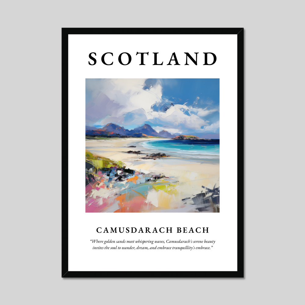 Poster of Camusdarach Beach, Scotland.