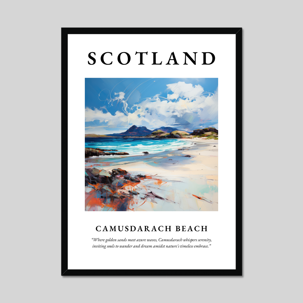 Poster of Camusdarach Beach, Scotland.