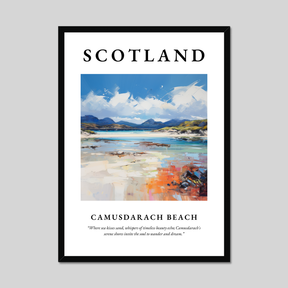 Poster of Camusdarach Beach, Scotland.