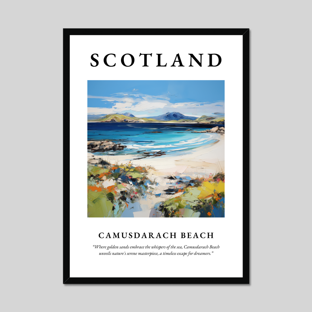 Poster of Camusdarach Beach, Scotland.