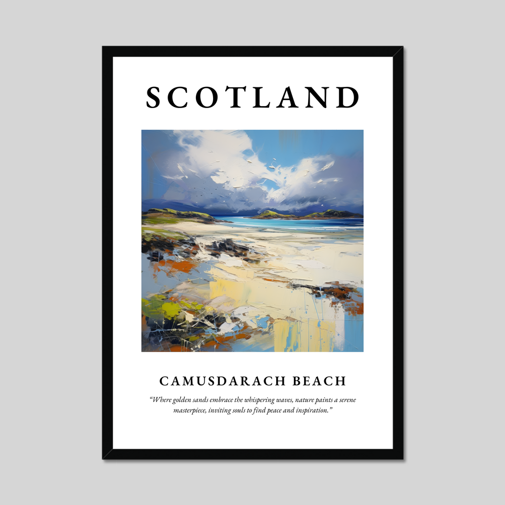 Poster of Camusdarach Beach, Scotland.