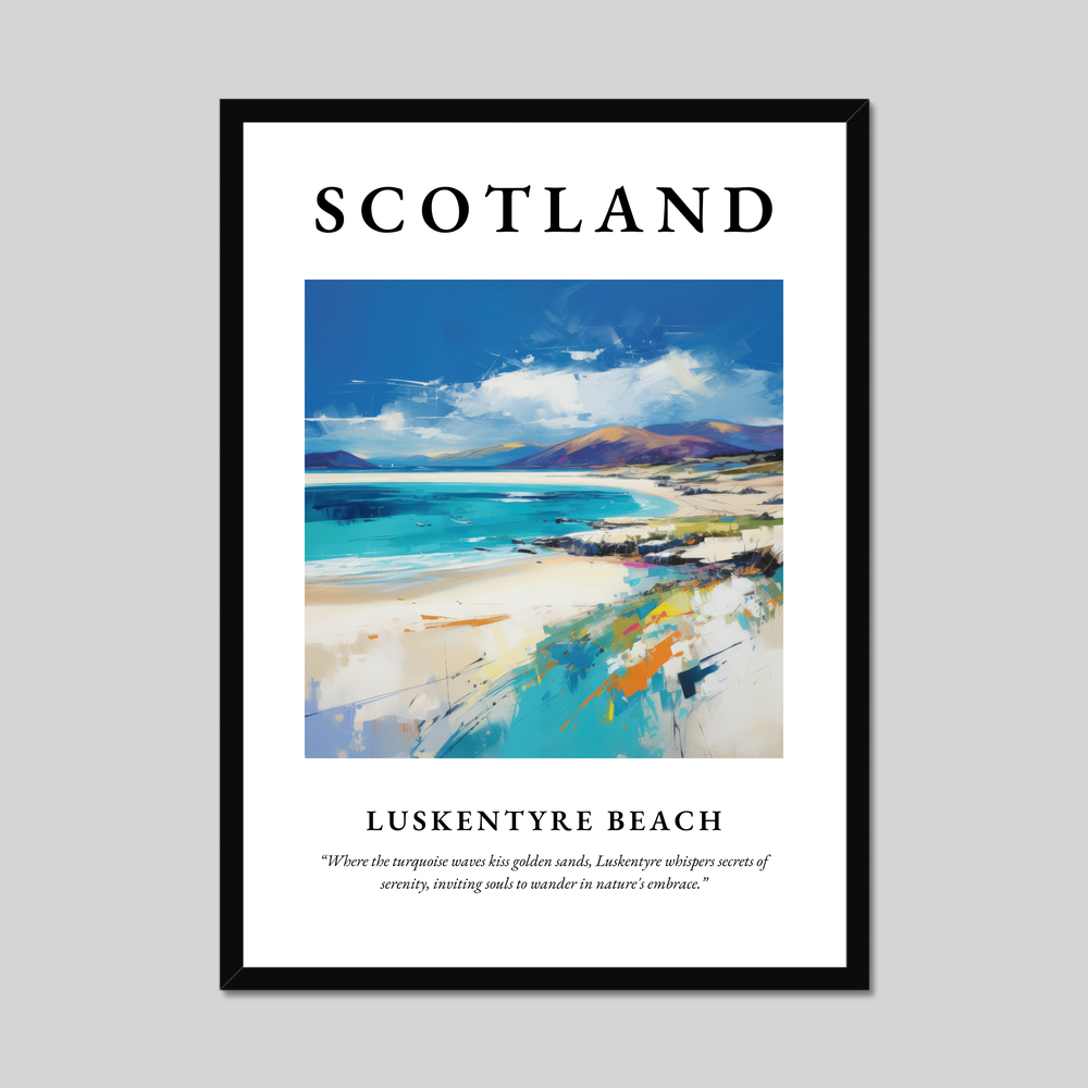 Poster of Luskentyre Beach, Scotland.