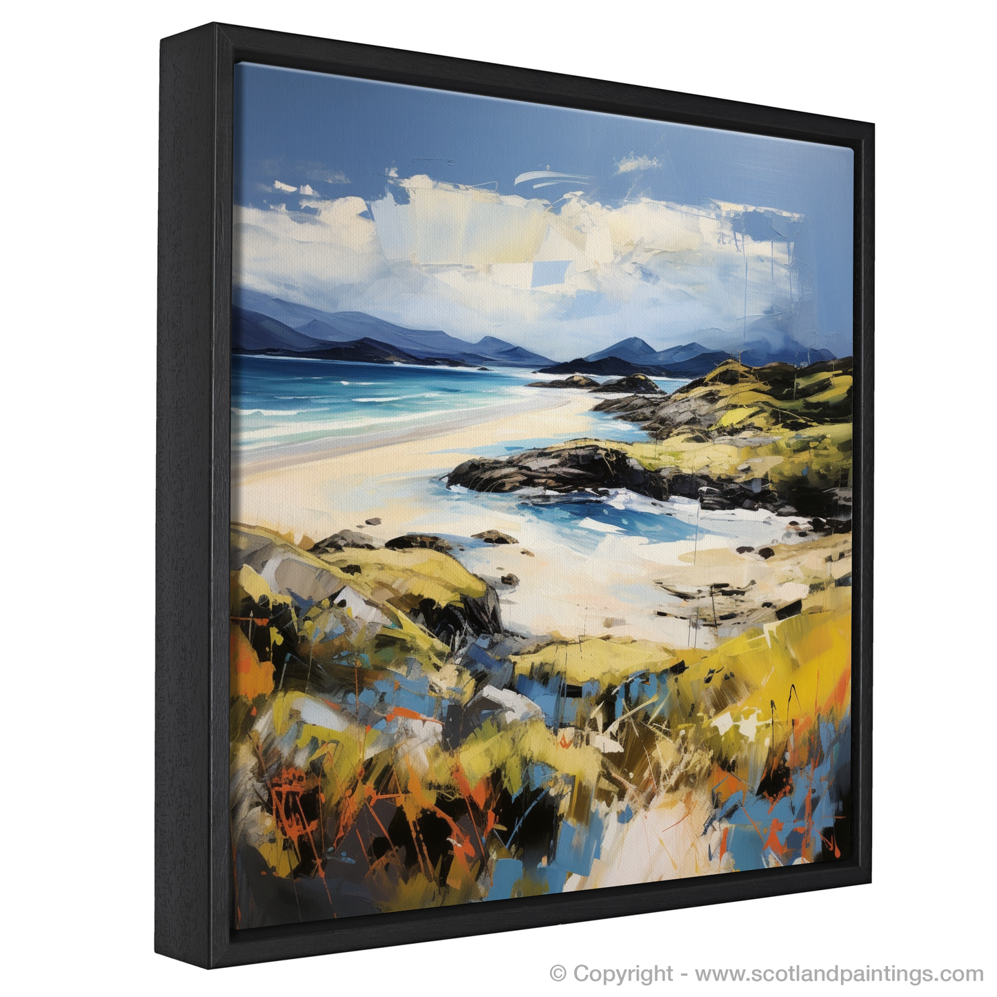 Painting and Art Print of Camusdarach Beach, Arisaig entitled "Restless Spirit of Camusdarach Beach".