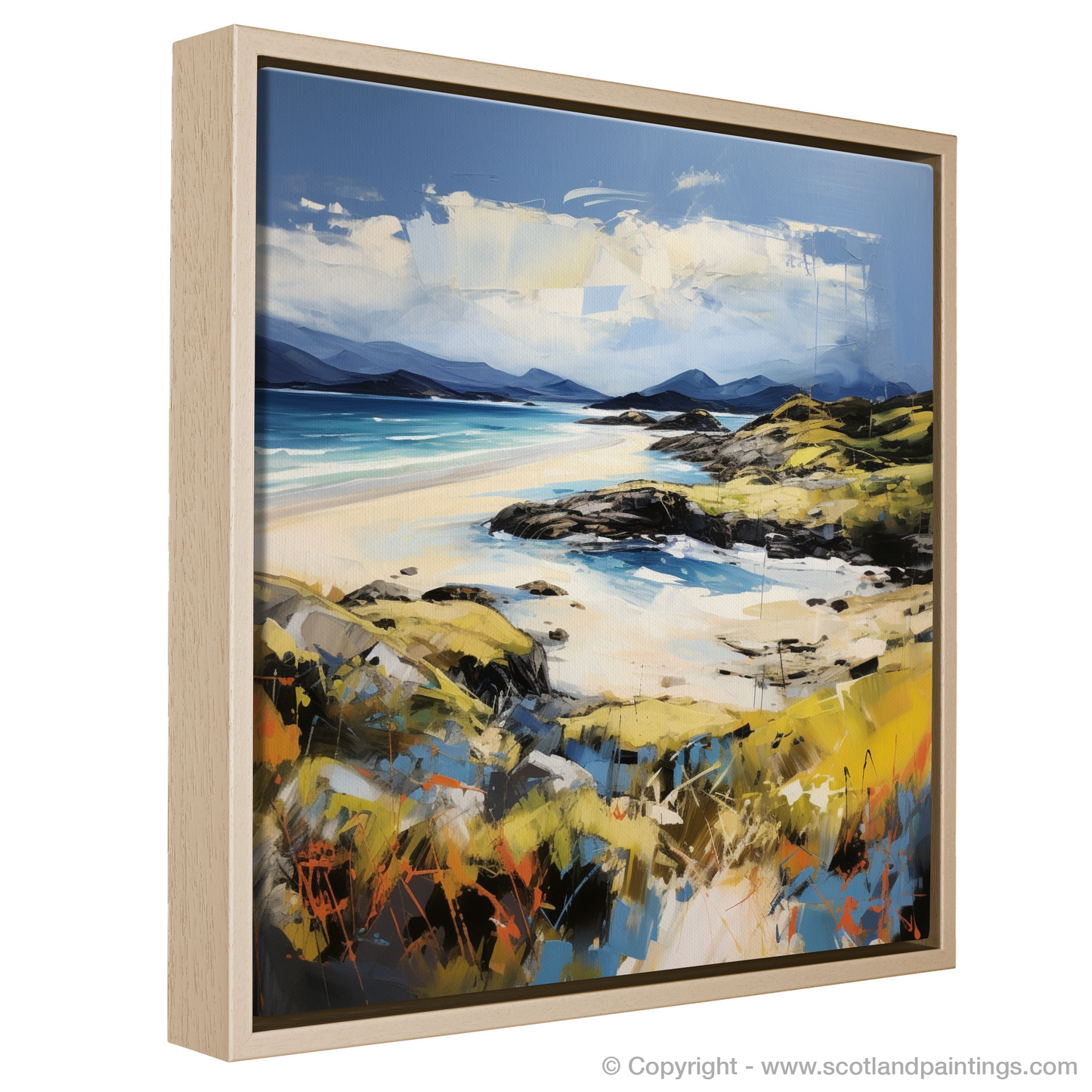 Painting and Art Print of Camusdarach Beach, Arisaig entitled "Restless Spirit of Camusdarach Beach".