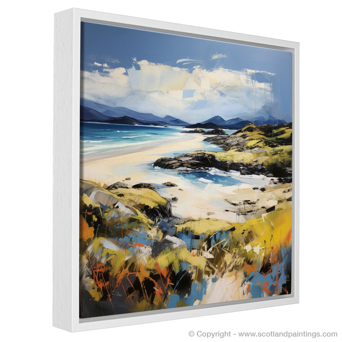 Painting and Art Print of Camusdarach Beach, Arisaig entitled "Restless Spirit of Camusdarach Beach".