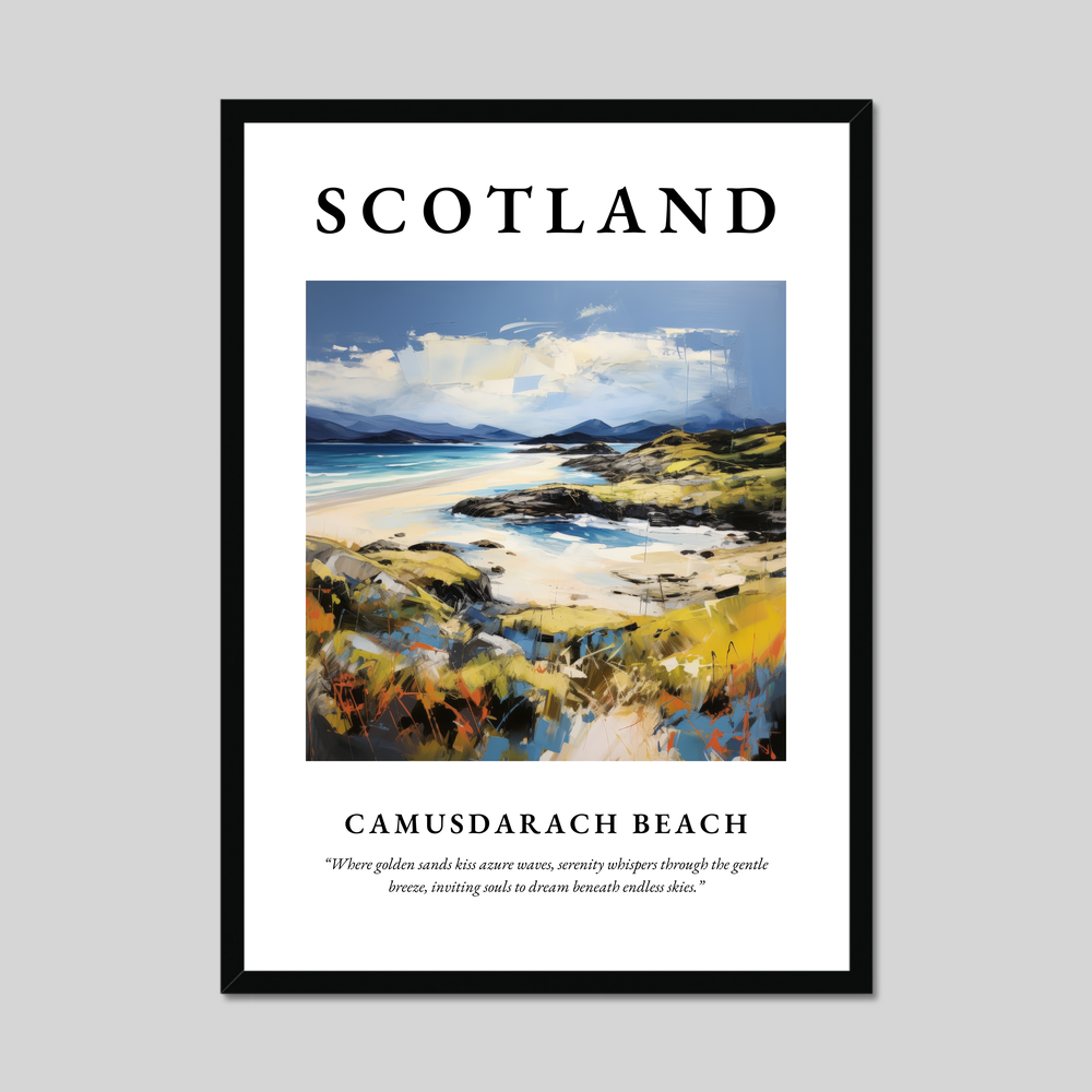 Poster of Camusdarach Beach, Scotland.