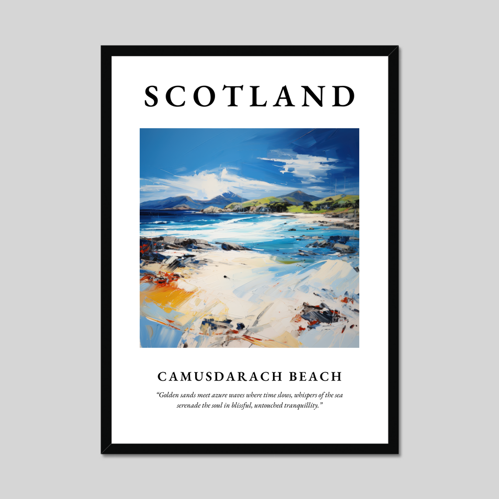 Poster of Camusdarach Beach, Scotland.