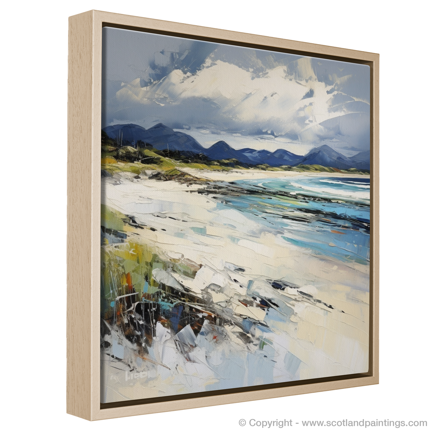 Painting and Art Print of Camusdarach Beach, Arisaig entitled "Wild Rhapsody of Camusdarach Beach".