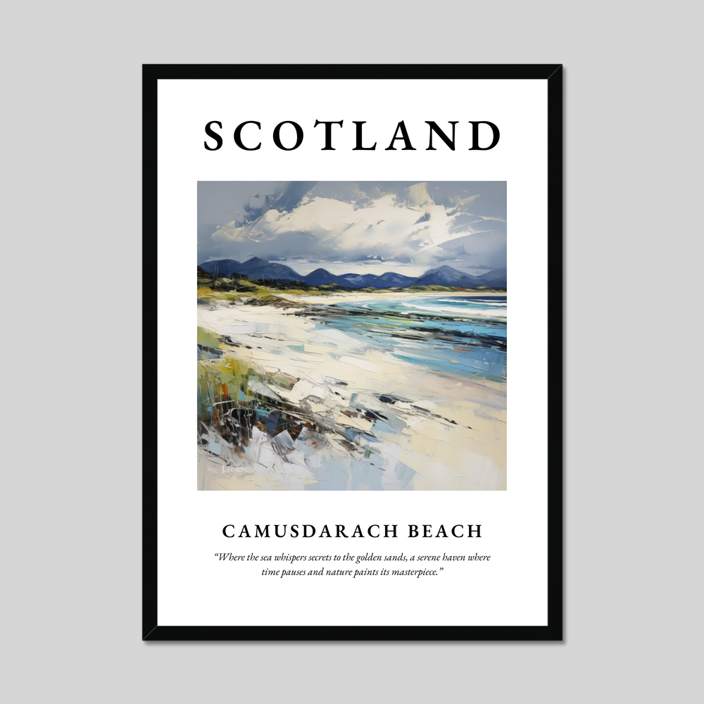 Poster of Camusdarach Beach, Scotland.