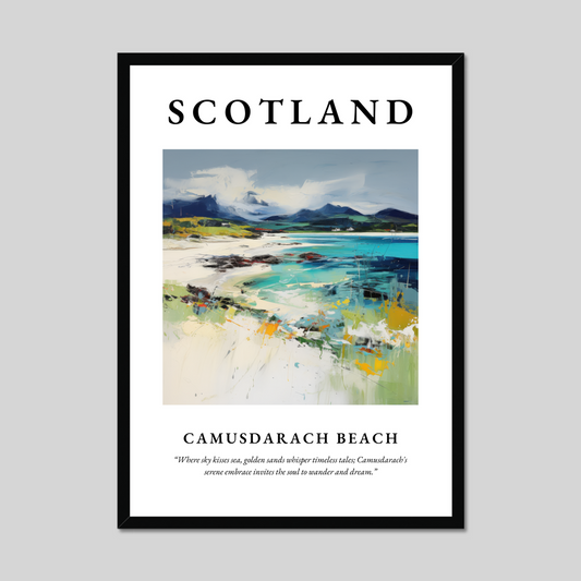 Poster of Camusdarach Beach, Scotland.