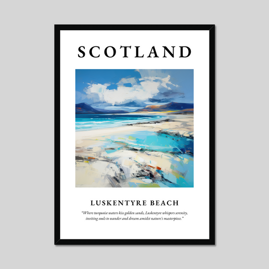 Poster of Luskentyre Beach, Scotland.