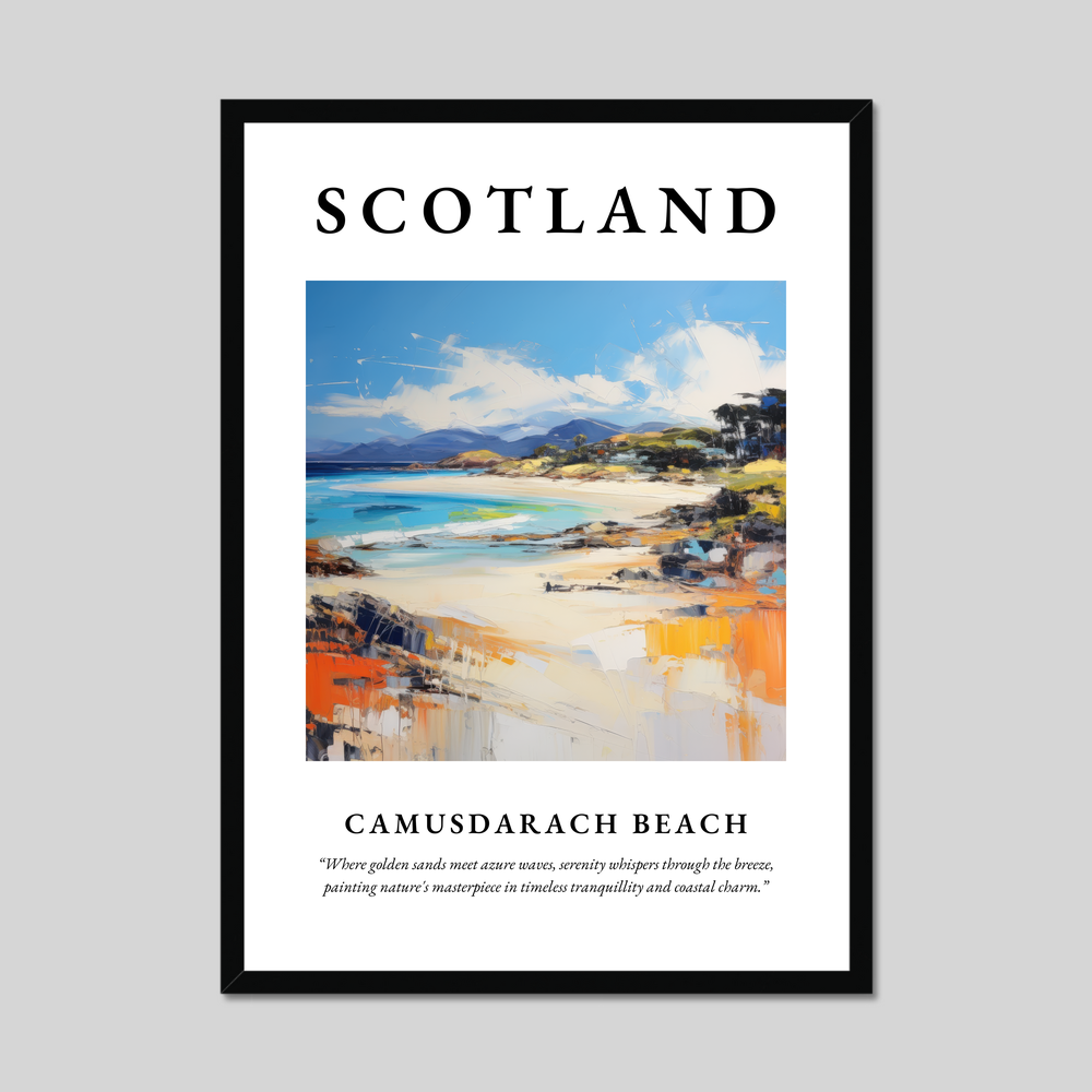 Poster of Camusdarach Beach, Scotland.