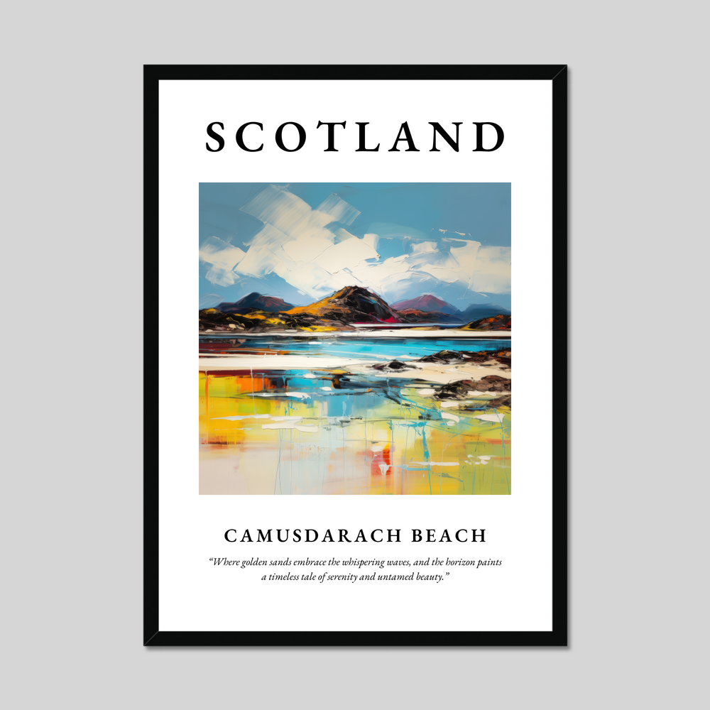 Poster of Camusdarach Beach, Scotland.