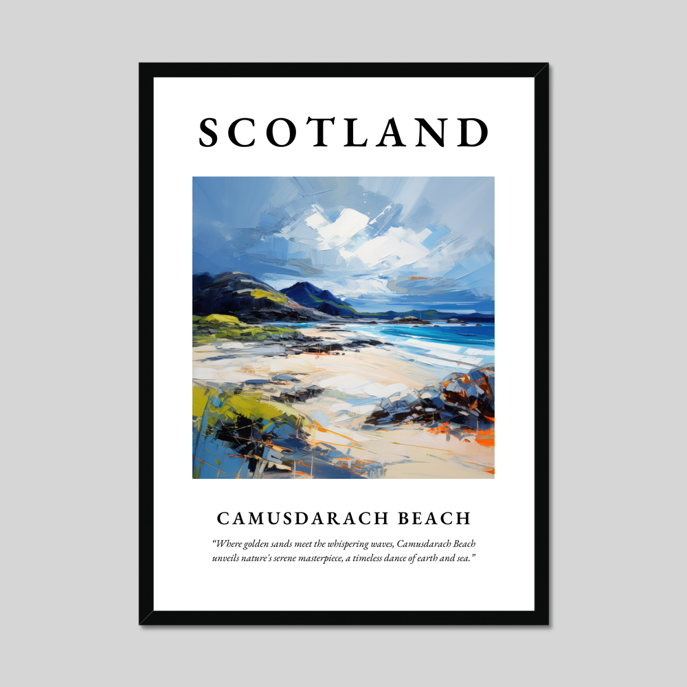 Poster of Camusdarach Beach, Scotland.