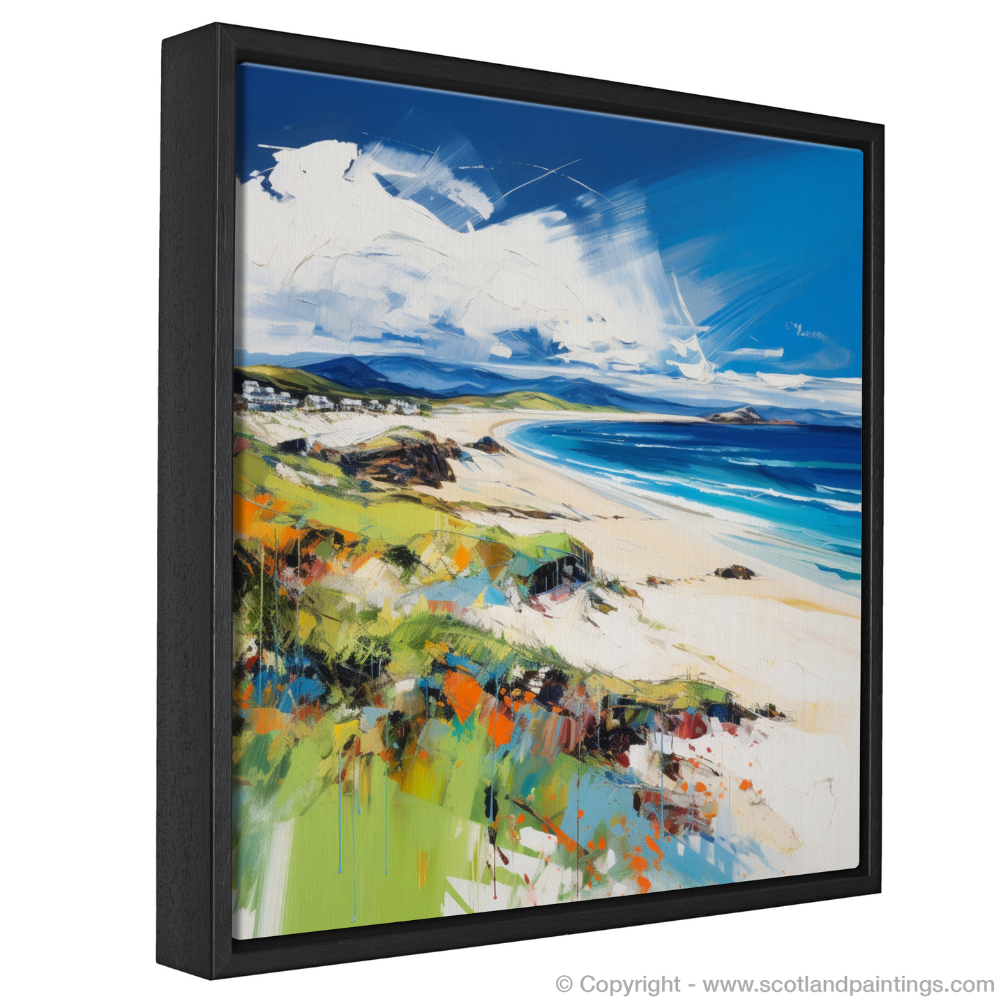 Painting and Art Print of Camusdarach Beach, Arisaig entitled "Wild Rhapsody of Camusdarach Beach".