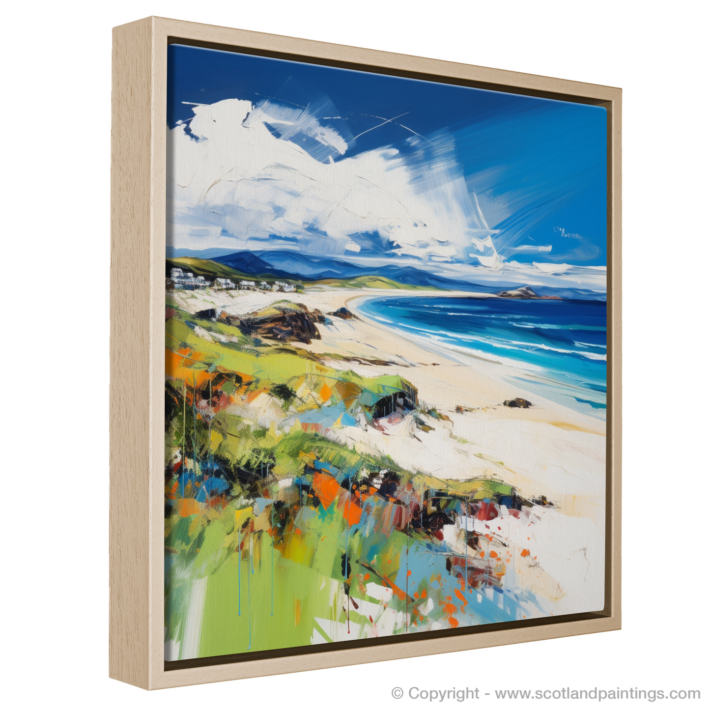 Painting and Art Print of Camusdarach Beach, Arisaig entitled "Wild Rhapsody of Camusdarach Beach".