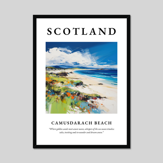 Poster of Camusdarach Beach, Scotland.