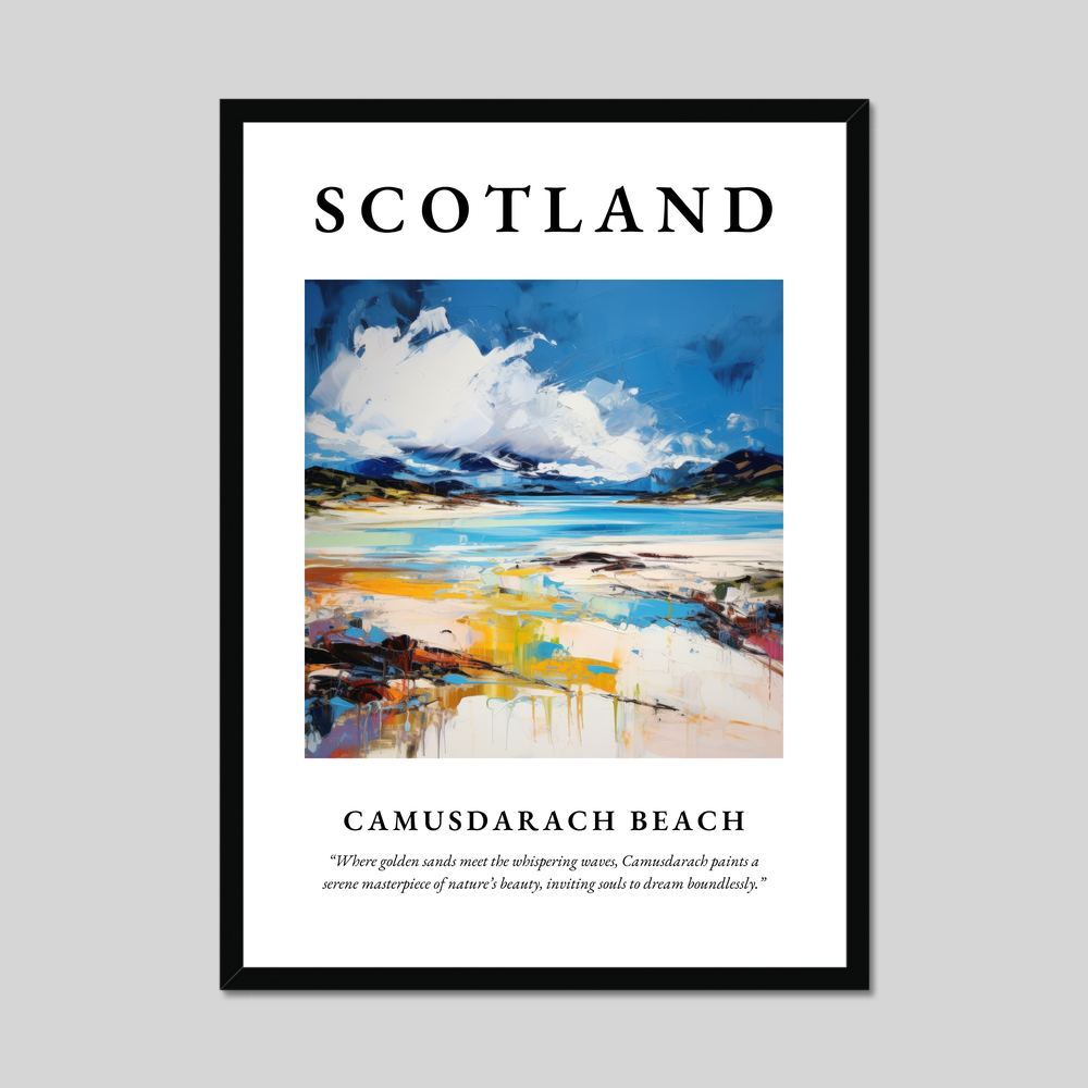 Poster of Camusdarach Beach, Scotland.