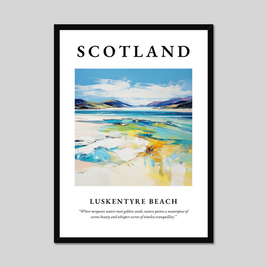 Poster of Luskentyre Beach, Scotland.