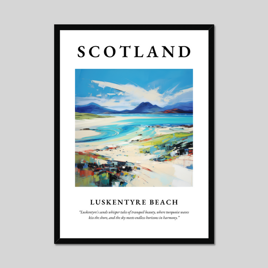 Poster of Luskentyre Beach, Scotland.