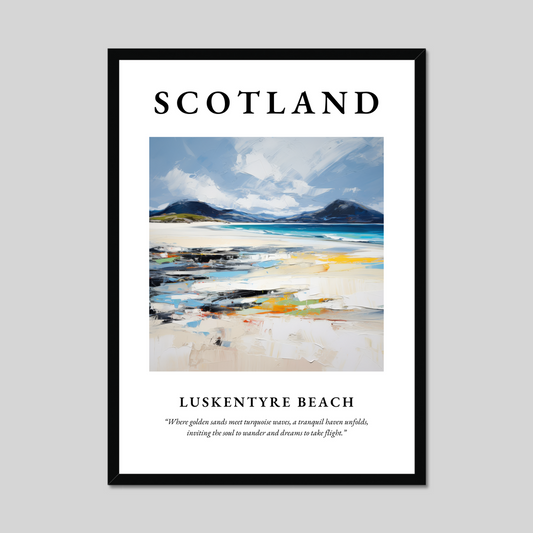 Poster of Luskentyre Beach, Scotland.