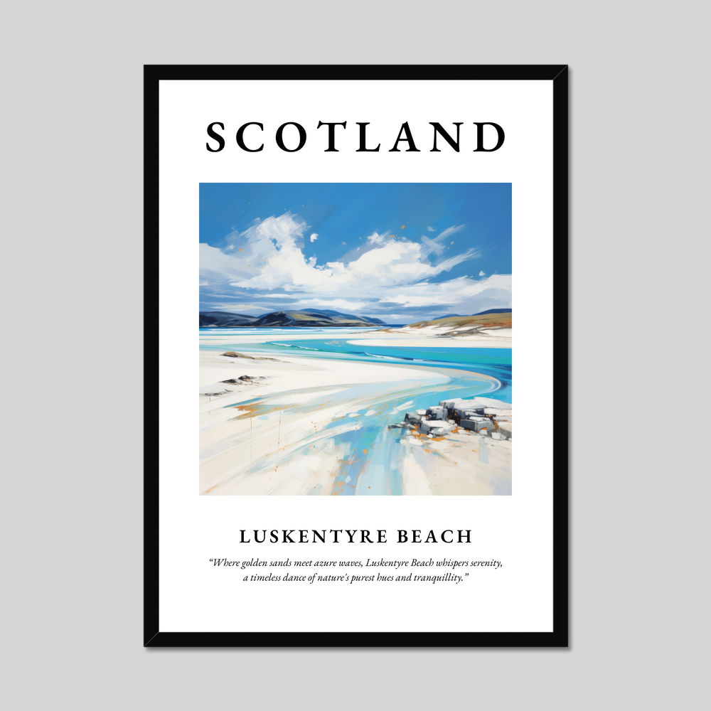 Poster of Luskentyre Beach, Scotland.