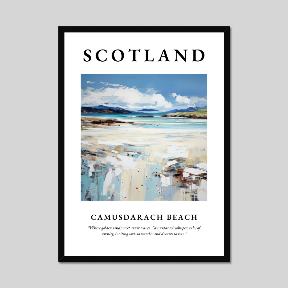 Poster of Camusdarach Beach, Scotland.