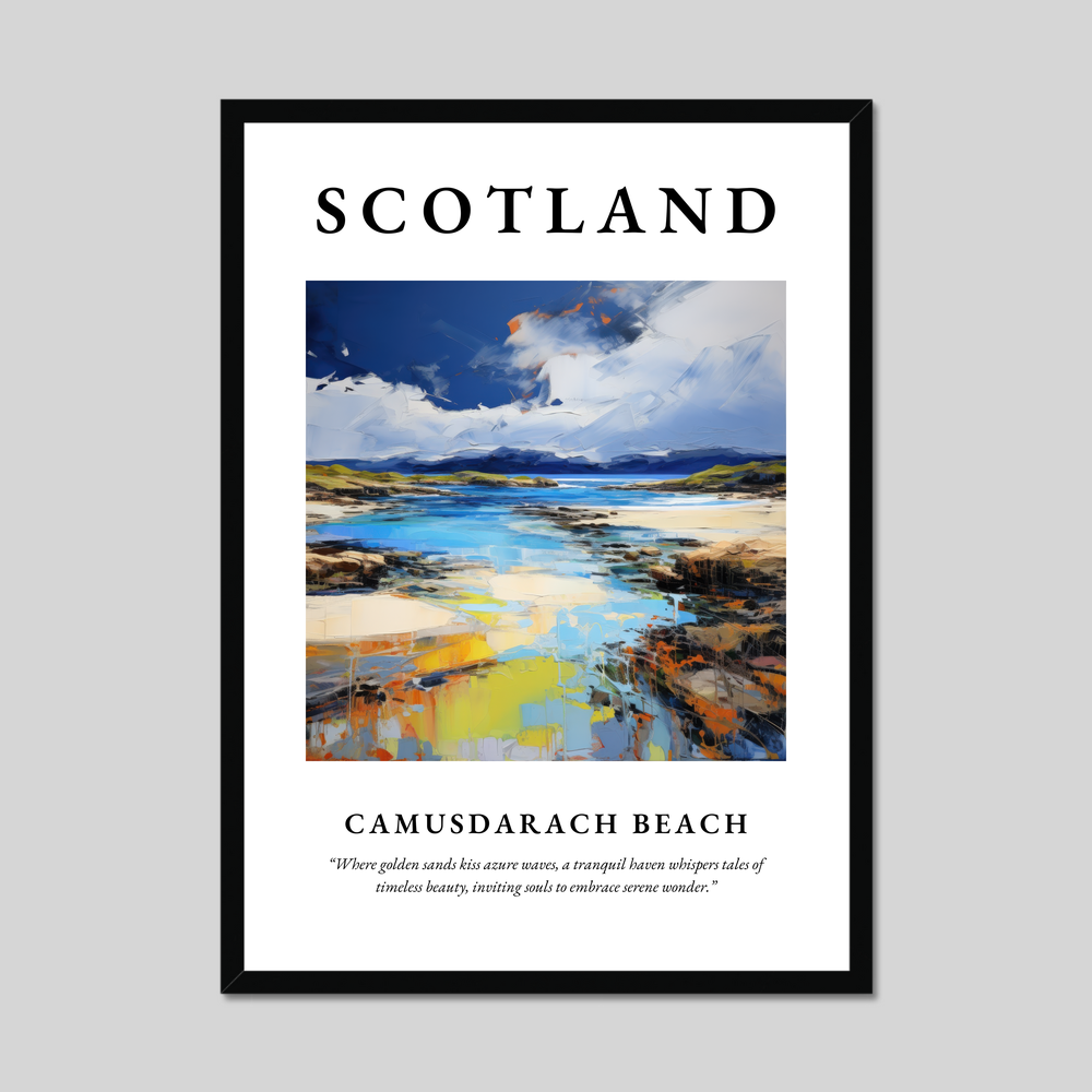 Poster of Camusdarach Beach, Scotland.