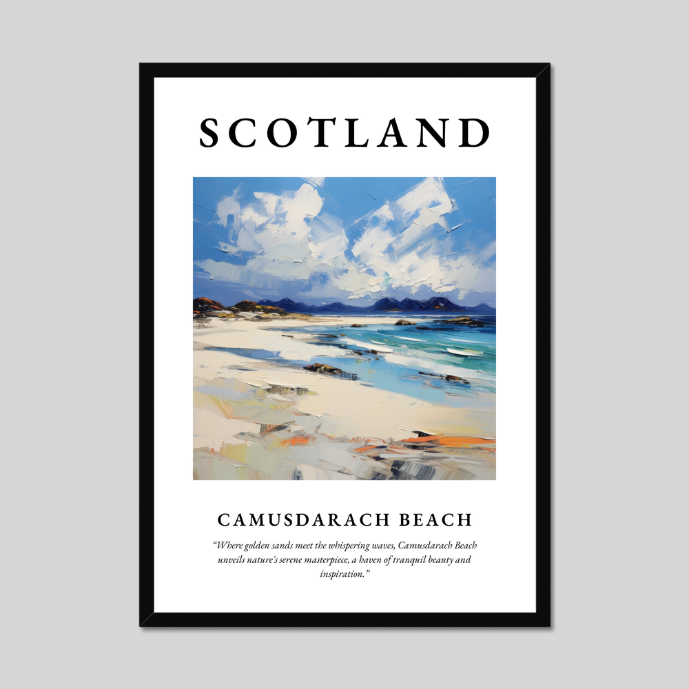 Poster of Camusdarach Beach, Scotland.