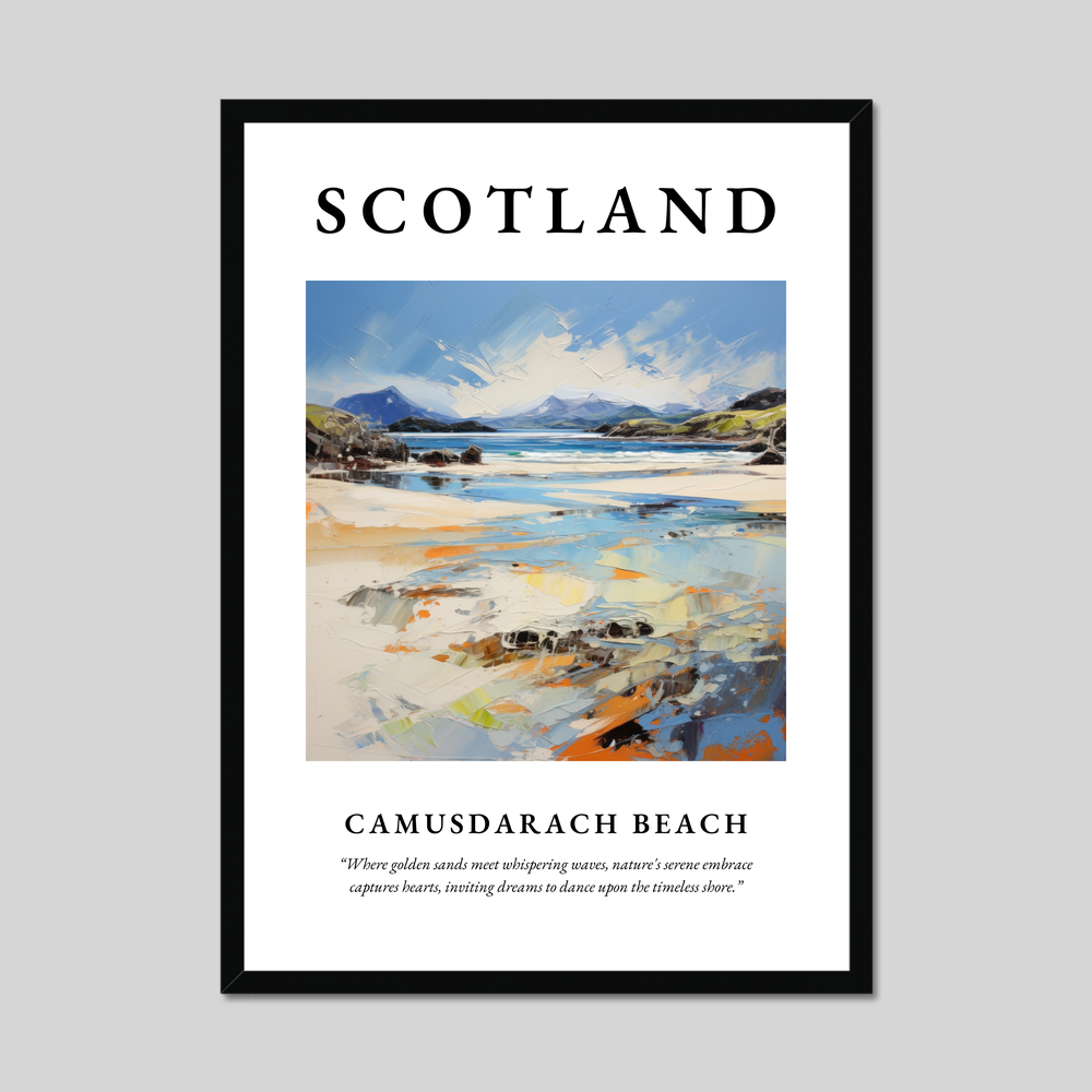 Poster of Camusdarach Beach, Scotland.