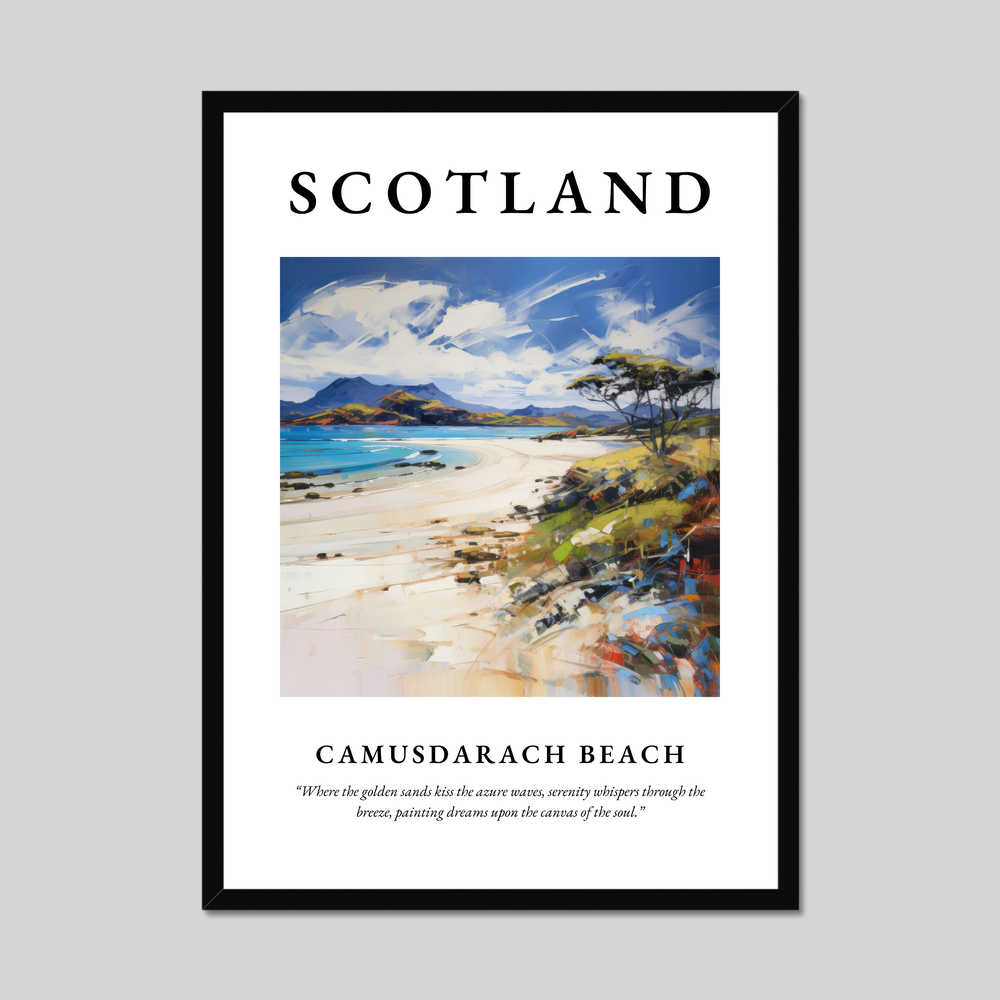 Poster of Camusdarach Beach, Scotland.