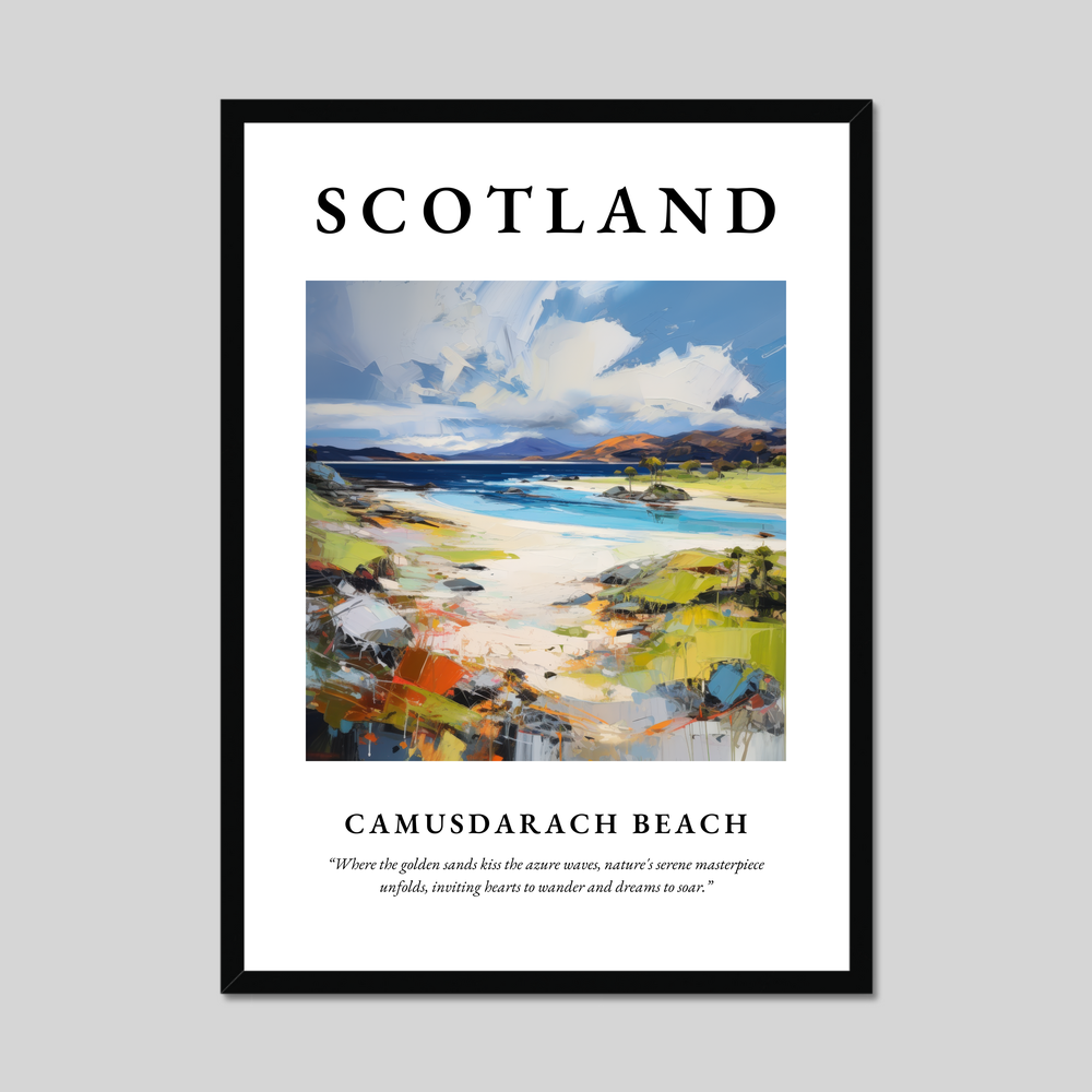 Poster of Camusdarach Beach, Scotland.