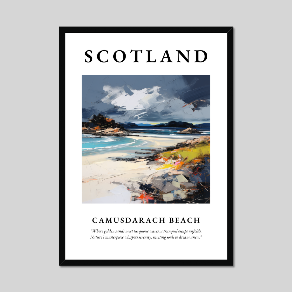 Poster of Camusdarach Beach, Scotland.