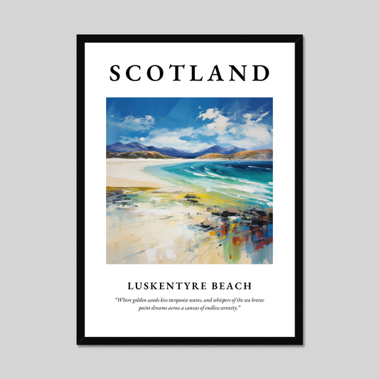 Poster of Luskentyre Beach, Scotland.