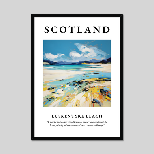 Poster of Luskentyre Beach, Scotland.