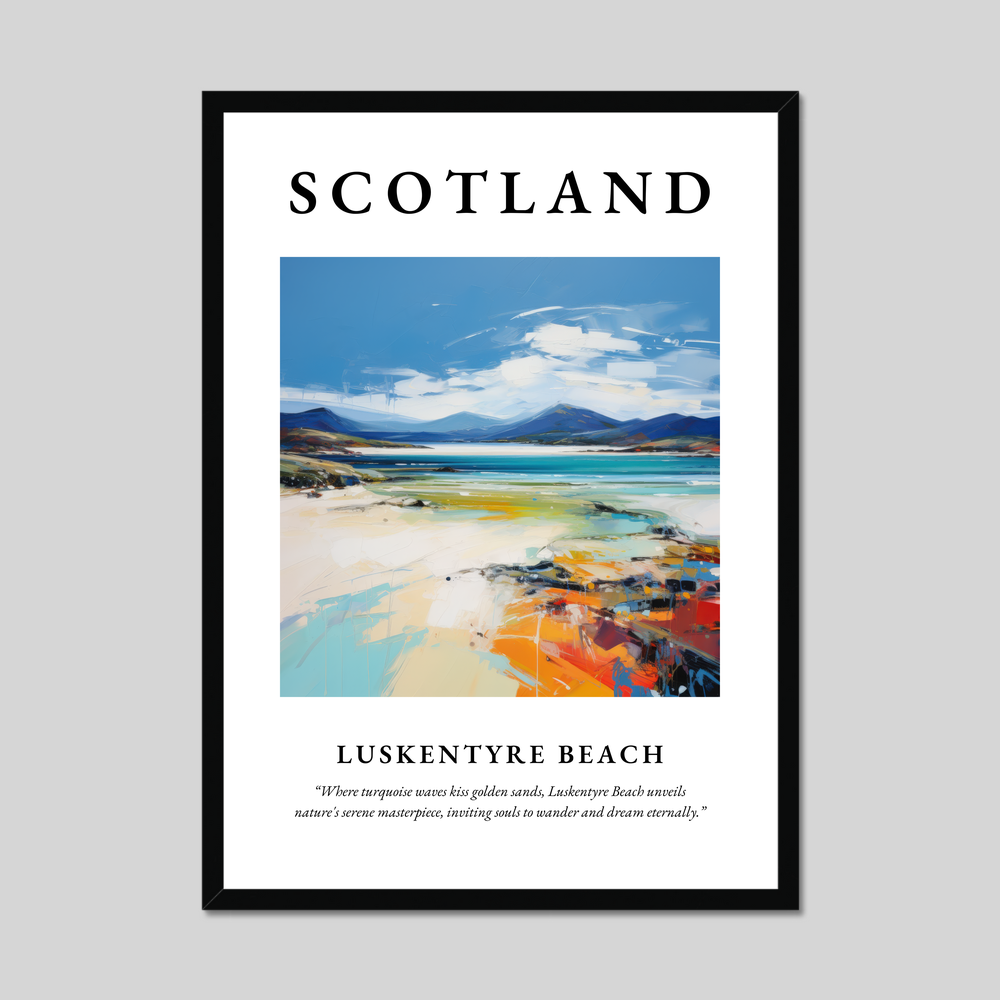 Poster of Luskentyre Beach, Scotland.