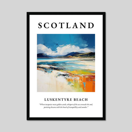 Poster of Luskentyre Beach, Scotland.