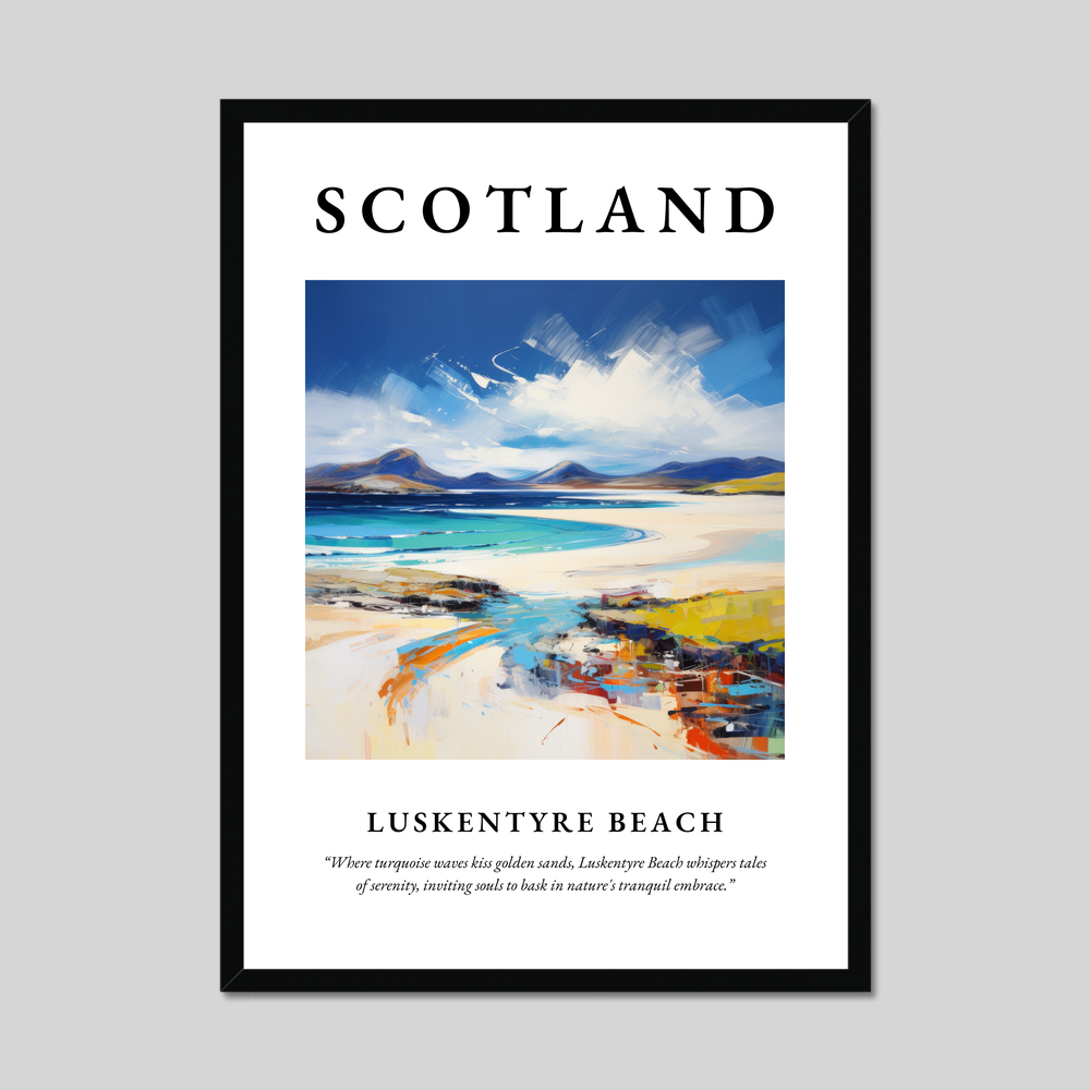 Poster of Luskentyre Beach, Scotland.