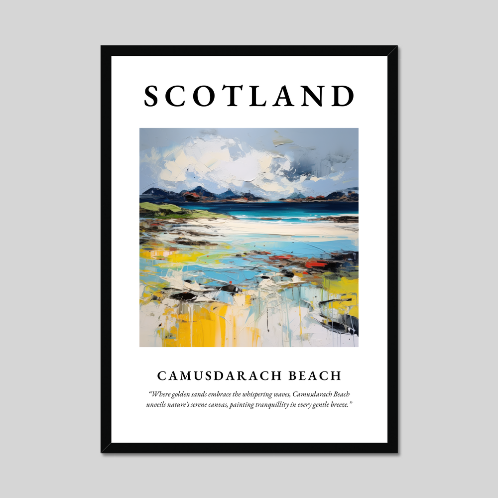 Poster of Camusdarach Beach, Scotland.