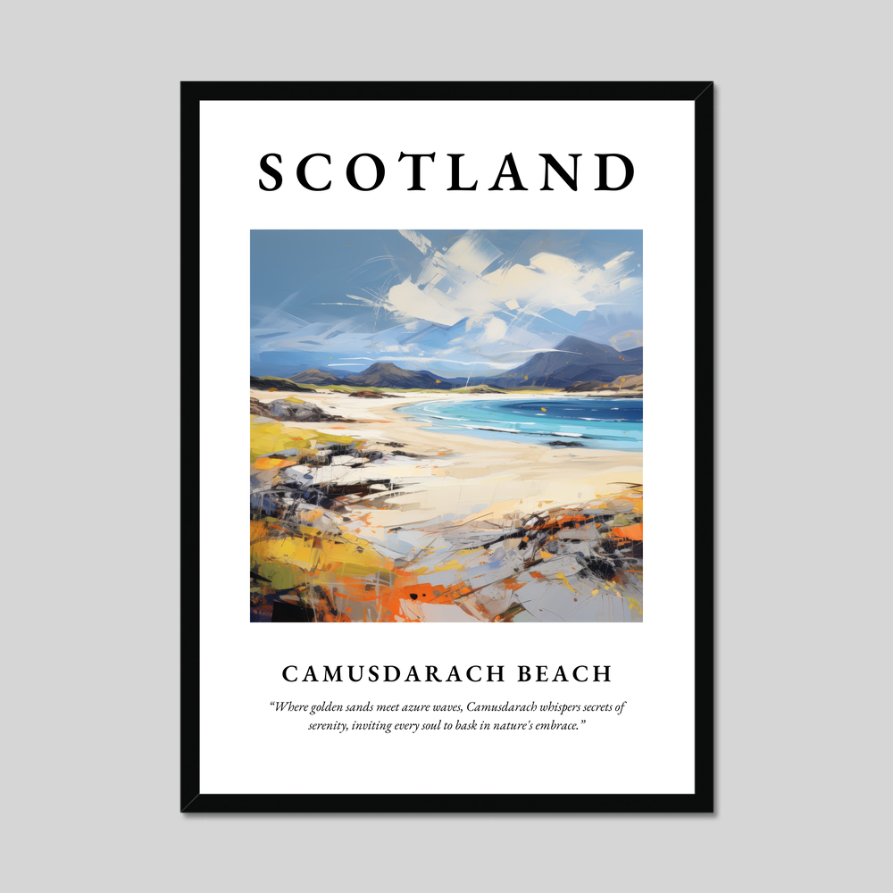 Poster of Camusdarach Beach, Scotland.