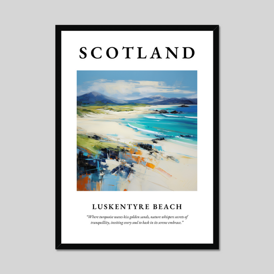 Poster of Luskentyre Beach, Scotland.