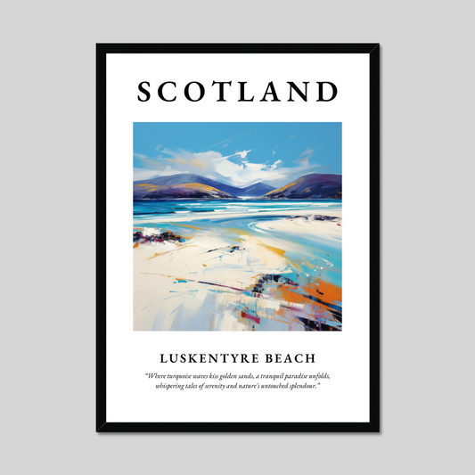 Poster of Luskentyre Beach, Scotland.