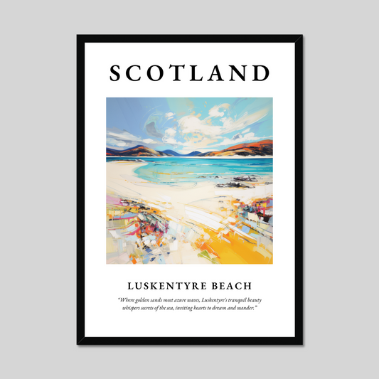 Poster of Luskentyre Beach, Scotland.