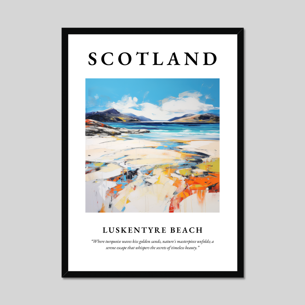 Poster of Luskentyre Beach, Scotland.