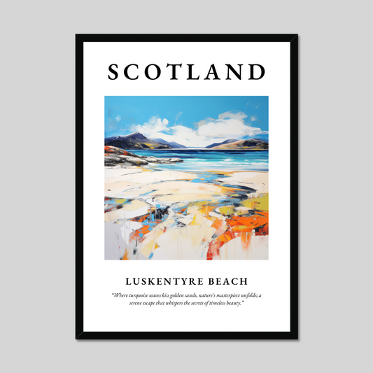 Poster of Luskentyre Beach, Scotland.