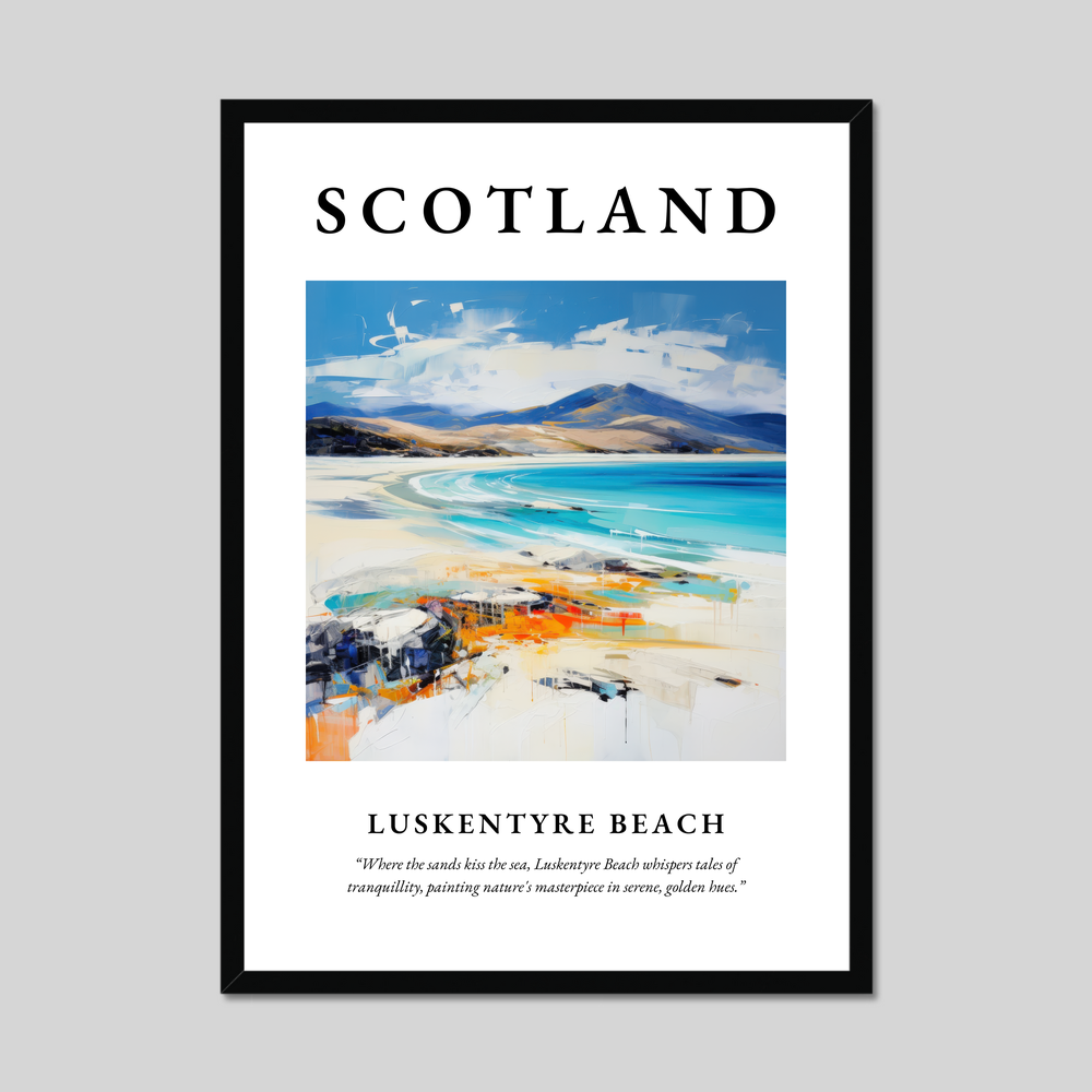 Poster of Luskentyre Beach, Scotland.