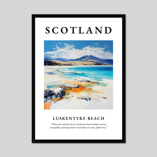 Poster of Luskentyre Beach, Scotland.